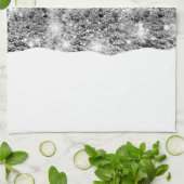 Winter Solstice Snowfall  キッチンタオル (折り畳み)