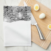 Winter Solstice Snowfall  キッチンタオル (四つ折り)