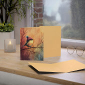 Winter Songbird in Knit Hat | Marzipan Greeting カード