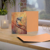 Winter Songbird in Knit Hat | Wax Flower Greeting カード