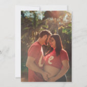 Winter Soon to be parents pregnancy announcement 案内状 (裏面)