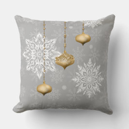 Winter Sparkle Ornament Decorative Pillow クッション