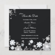 Winter Sparkle Wedding Save the Date