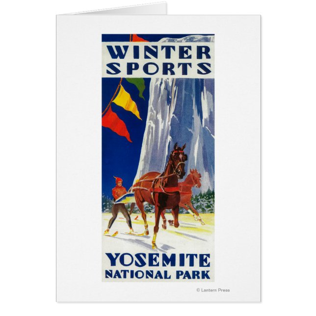 Winter Sports at Yosemite Posterヨセミテ， CA (正面)