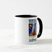 Winter Sports at Yosemite Posterヨセミテ， CA マグカップ (正面右)