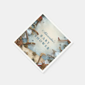 Winter Sports Baby Shower スタンダードカクテルナプキン (角)