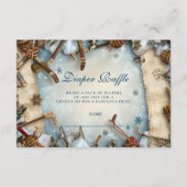 Winter Sports Baby Shower Diapper Raffle エンクロージャーカード (正面)