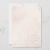 Winter Sprinkles Pink Glitter Baby 1st Birthday 招待状 (裏面)