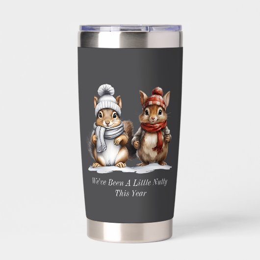 Winter Squirrel Insulated Tumbler 保温保冷タンブラー (正面)