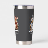 Winter Squirrel Insulated Tumbler 保温保冷タンブラー (右面)