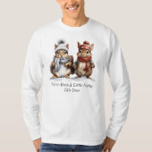 Winter Squirrel Long Sleeve T-Shirt Tシャツ (正面)