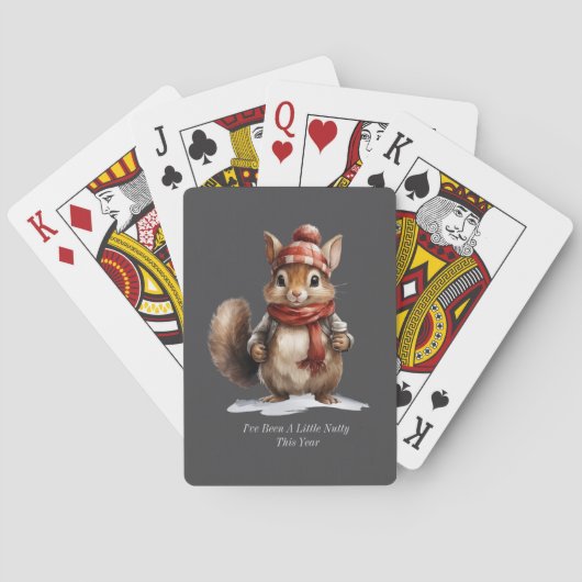 Winter Squirrel Playing Cards トランプ (裏面)