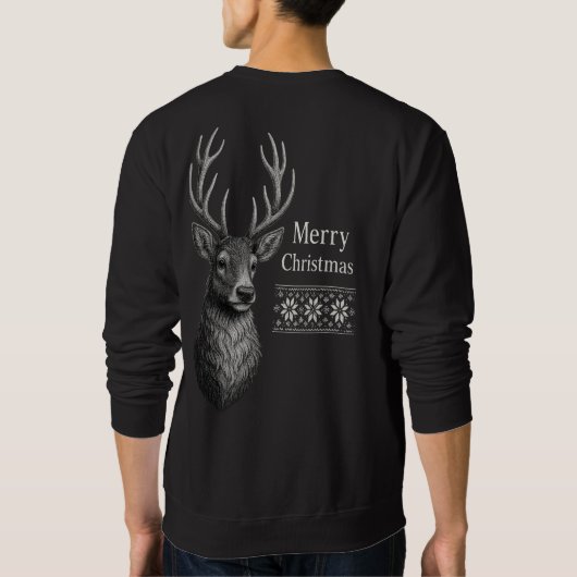 Winter Stag — Guardian of the North スウェットシャツ (裏面)