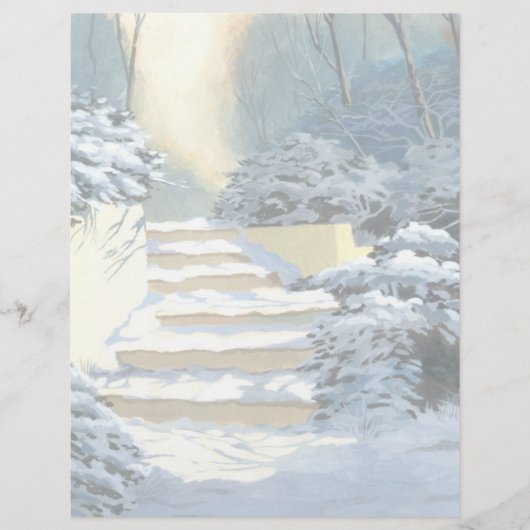 Winter Stairs Note Cards (正面)