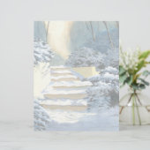 Winter Stairs Note Cards (スタンド正面)