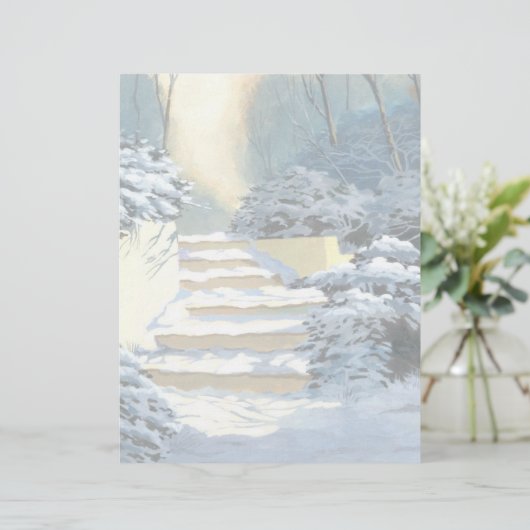 Winter Stairs Note Cards (スタンド正面)