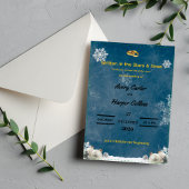 Winter Starry Night "Written in the Stars" Wedding 招待状