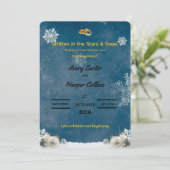 Winter Starry Night "Written in the Stars" Wedding 招待状 (スタンド正面)