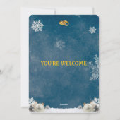 Winter Starry Night "Written in the Stars" Wedding 招待状 (裏面)