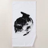 Winter Sun Break ビーチタオル (正面)