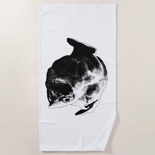 Winter Sun Break ビーチタオル (正面)