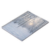 Winter Sunlight in Quiet Birch Forest ノートブック (左側)