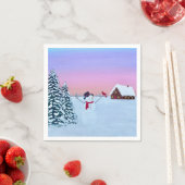 winter sunset スタンダードカクテルナプキン (インサイチュ)