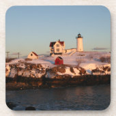 Winter Sunset at Nubble Light コースター (正面)