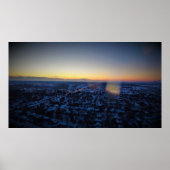 Winter Sunset Cedar Rapids ポスター (正面)
