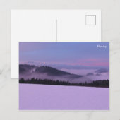 Winter TatrasビューからPieniny ポストカード (正面/裏面)