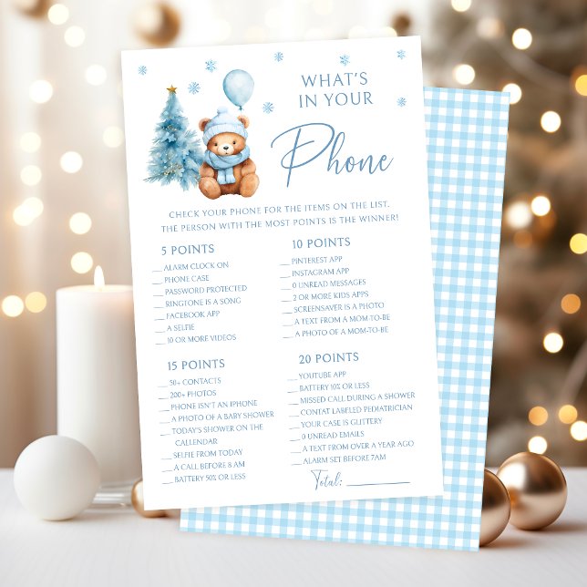 Winter Teddy Bearベビーあなたの電話ゲームの内容 (クリエイターアップロード済み)