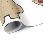 Winter Teddy Bear Wrapping Paper ラッピングペーパー (ロールコーナー)