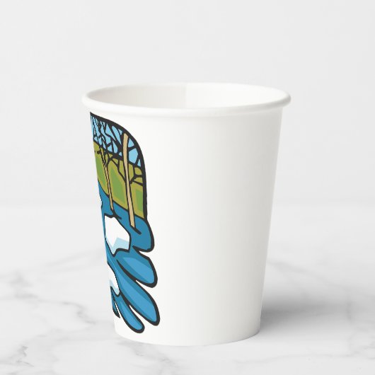 Winter Thaw River with Ice Floes 紙コップ (左)