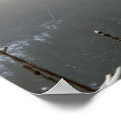 Winter The Macclesfield Forest Card Canvas Print ポスター (角)