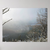 Winter The Macclesfield Forest Card Canvas Print ポスター (正面)