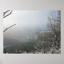 Winter The Macclesfield Forest Card Canvas Print