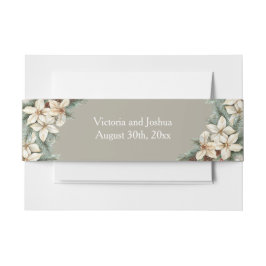 Winter Themed beige 招待状ベリーバンド