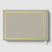 Winter themed beige with candle Wedding Guest Book ゲストブック (裏面)