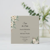 Winter Themed Save the Date Invite セーブザデート (スタンド正面)