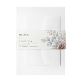 Winter-themed wedding "Winter Botanical"| 招待状ベリーバンド