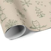 Winter Things Wrapping紙- Dove + Sage ラッピングペーパー (ロールコーナー)