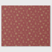 Winter Things Wrapping紙- Ruby + Fawn ラッピングペーパー (フラット)