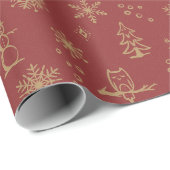 Winter Things Wrapping紙- Ruby + Fawn ラッピングペーパー (ロールコーナー)