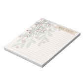 Winter thoughts hand drawn abstract mistletoe ノートパッド (回転)