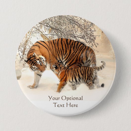 Winter Tigersのカスタムボタン 缶バッジ (正面)