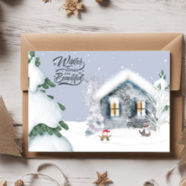 Winter Times are Beautiful ポストカード