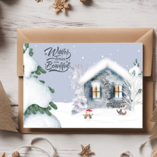 Winter Times are Beautiful ポストカード