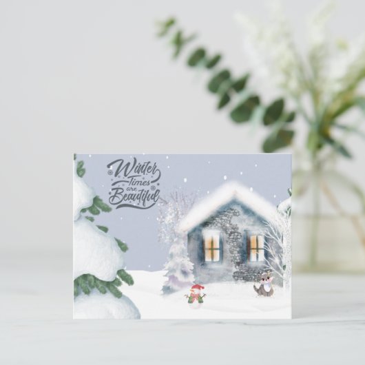 Winter Times are Beautiful ポストカード (スタンド正面)