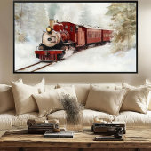 Winter Train Journey Print | Samsung Frame TV アート ポスター