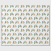 Winter Tree background ラッピングペーパー (フラット)